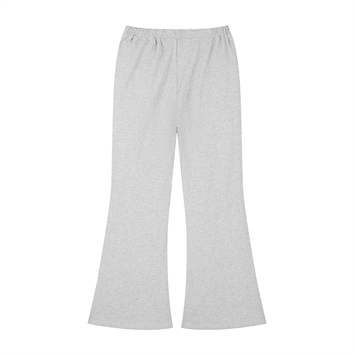 Women's Slim-Fit Flared Sweatpants in flower gray, alternate angle