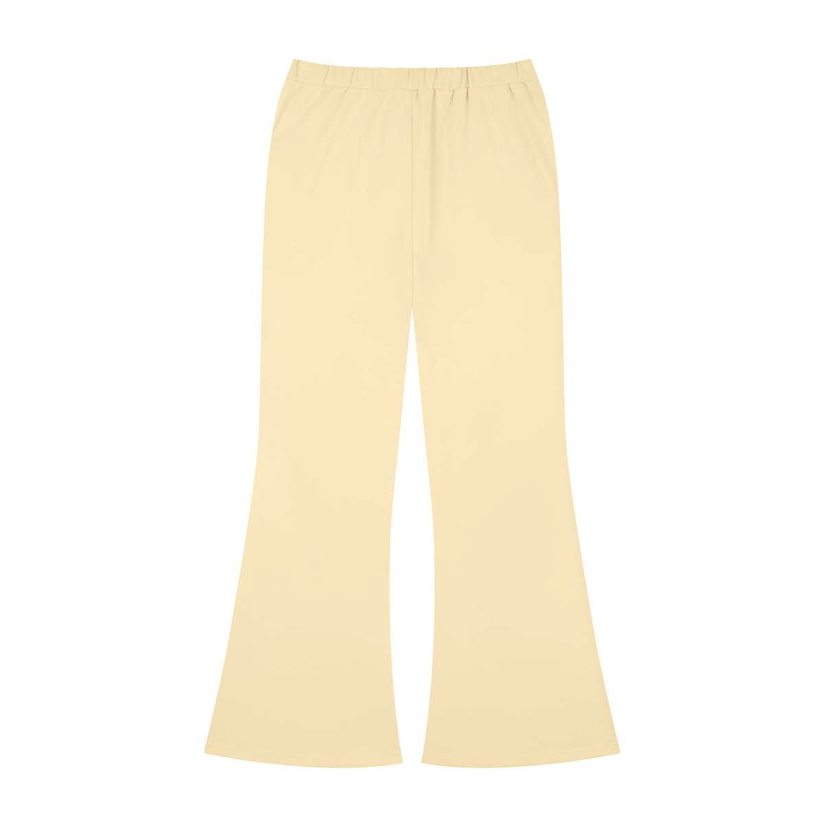 Women's Slim-Fit Flared Sweatpants in light apricot, alternate angle