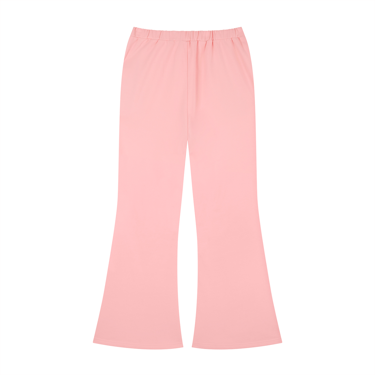 Women's Slim-Fit Flared Sweatpants in pink, alternate angle