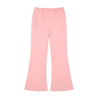 Women's Slim-Fit Flared Sweatpants in pink