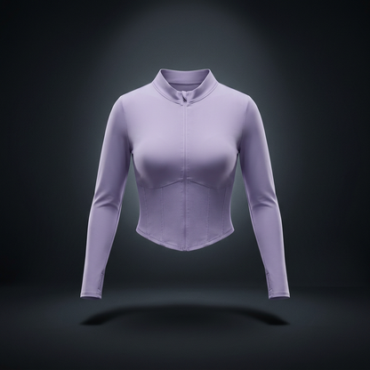 Women's Slim Fit Full-Zip Yoga Jacket