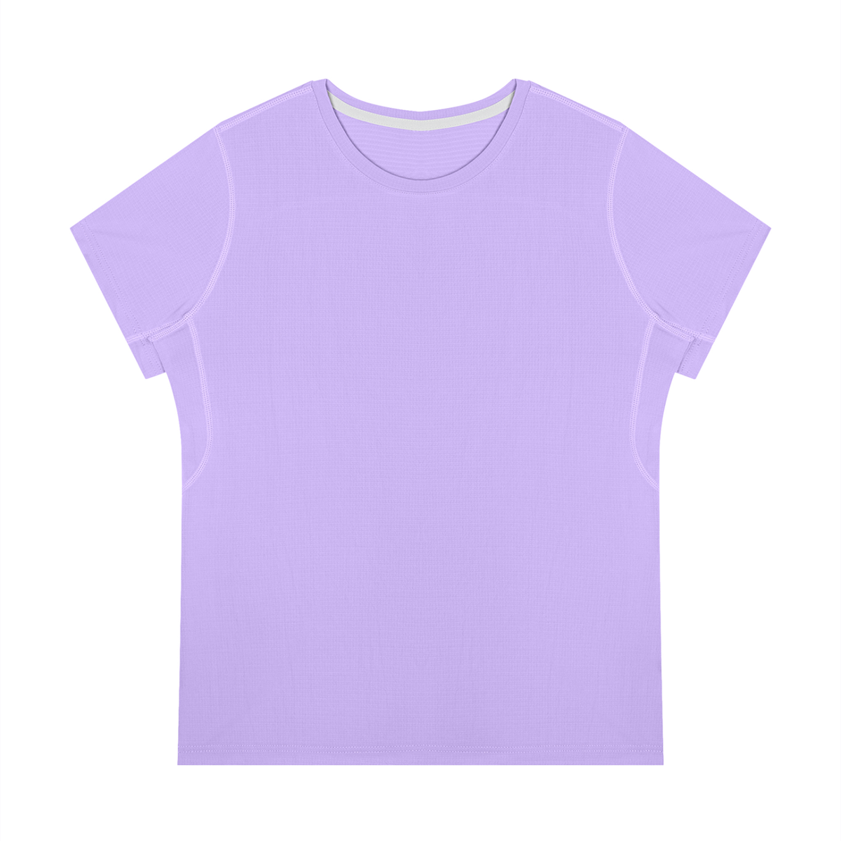 Women's Slim Fit Polyester Crewneck T-Shirt in purple