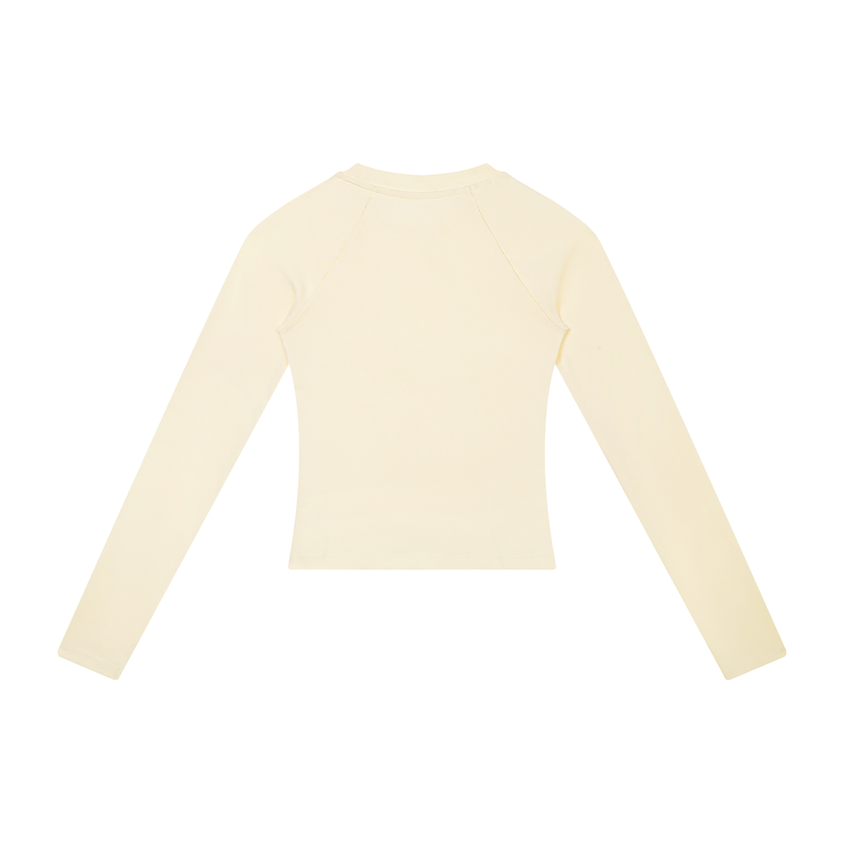 Women's Slim Raglan Long Sleeve T-Shirt in apricot, alternate angle
