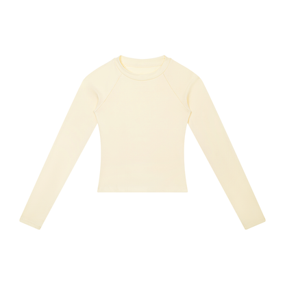 Women's Slim Raglan Long Sleeve T-Shirt in apricot