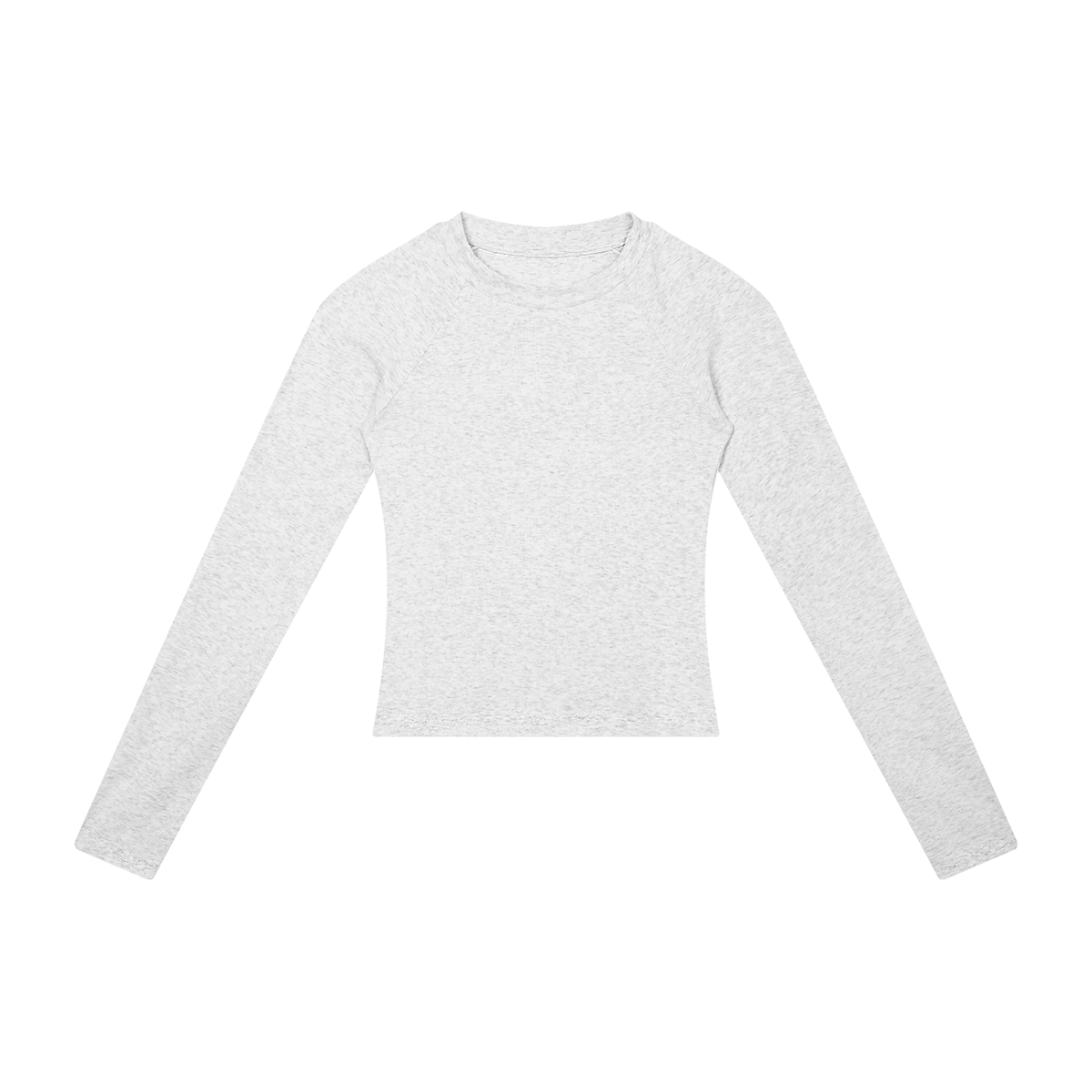 Women's Slim Raglan Long Sleeve T-Shirt in oat gray