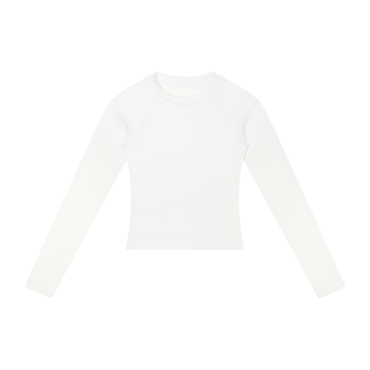 Women's Slim Raglan Long Sleeve T-Shirt in white