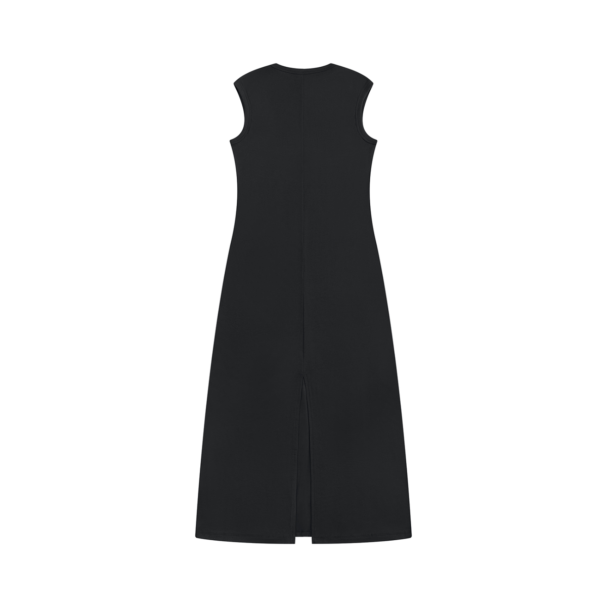 Women's Slim Sleeveless Dress in black, alternate angle