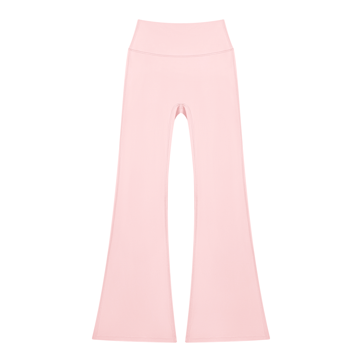 Women's Solid Color Flared Yoga Leggings in pink