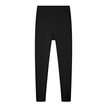 Women's Solid High Rise Leggings in black