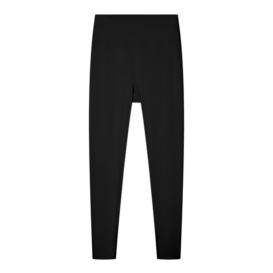 Women's Solid High Rise Leggings in black