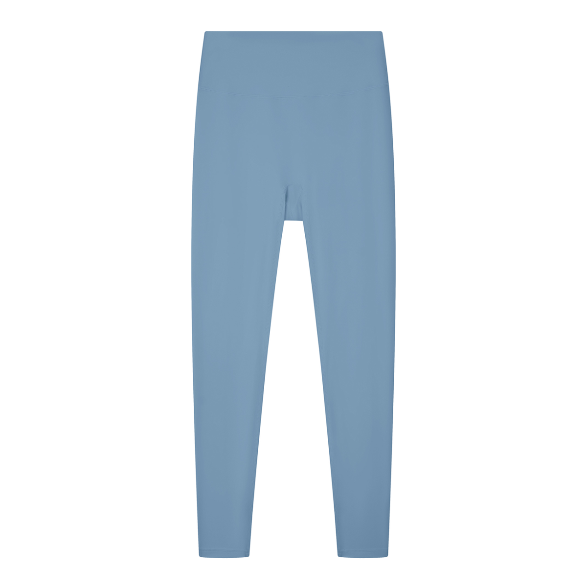 Women's Solid High Rise Leggings in haze blue