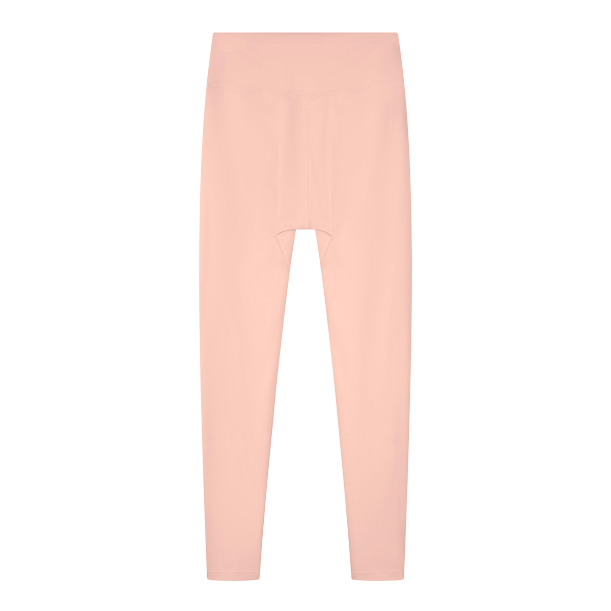 Women's Solid High Rise Leggings in pink, alternate angle