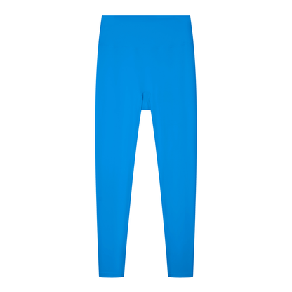 Women's Solid High Rise Leggings in royal blue