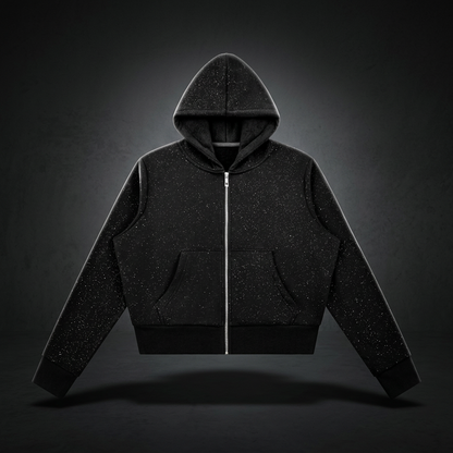 Women's Sparkles Fleece Full Zip Hoodie, view 1