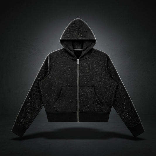 Women's Sparkles Fleece Full Zip Hoodie, view 1