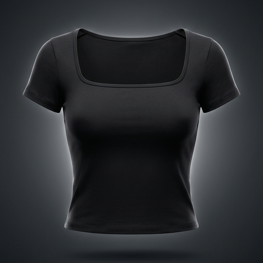 Women's Square Neck Training T-Shirt, view 1