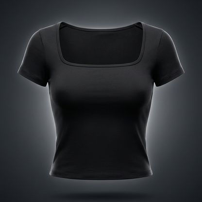 Women's Square Neck Training T-Shirt, view 1