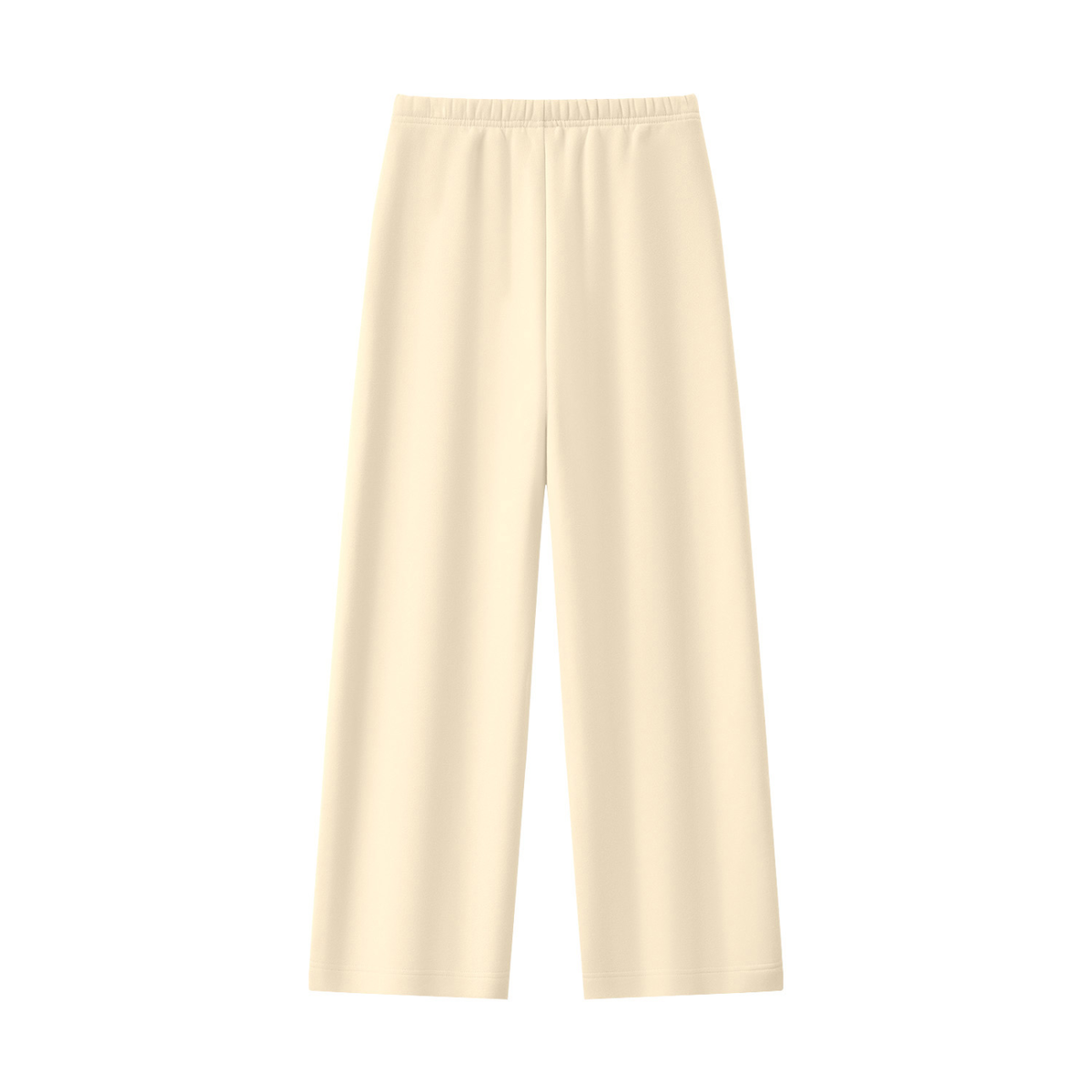 Women's Straight Leg Fleece Sweatpants in apricot, alternate angle