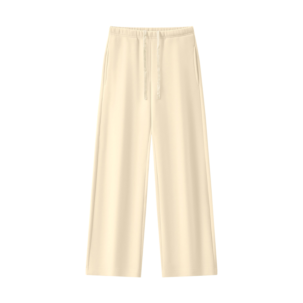 Women's Straight Leg Fleece Sweatpants in apricot