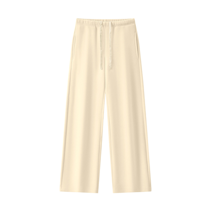 Women's Straight Leg Fleece Sweatpants in apricot