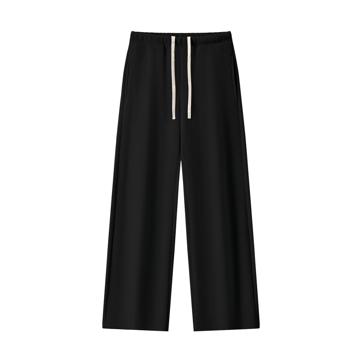 Women's Straight Leg Fleece Sweatpants in black