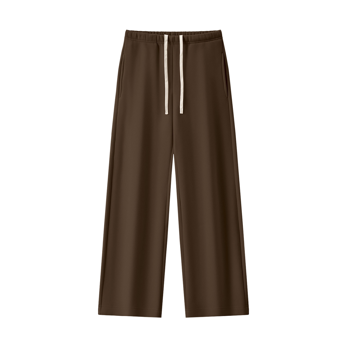 Women's Straight Leg Fleece Sweatpants in brown