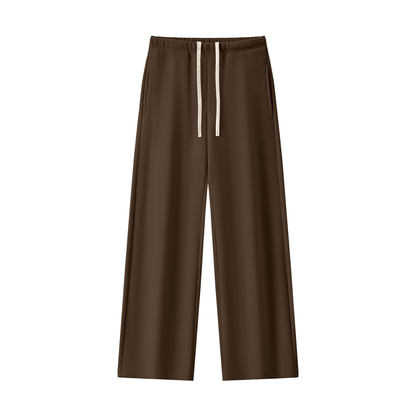 Women's Straight Leg Fleece Sweatpants in brown