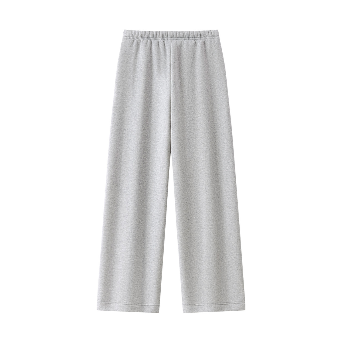 Women's Straight Leg Fleece Sweatpants in flower gray, alternate angle