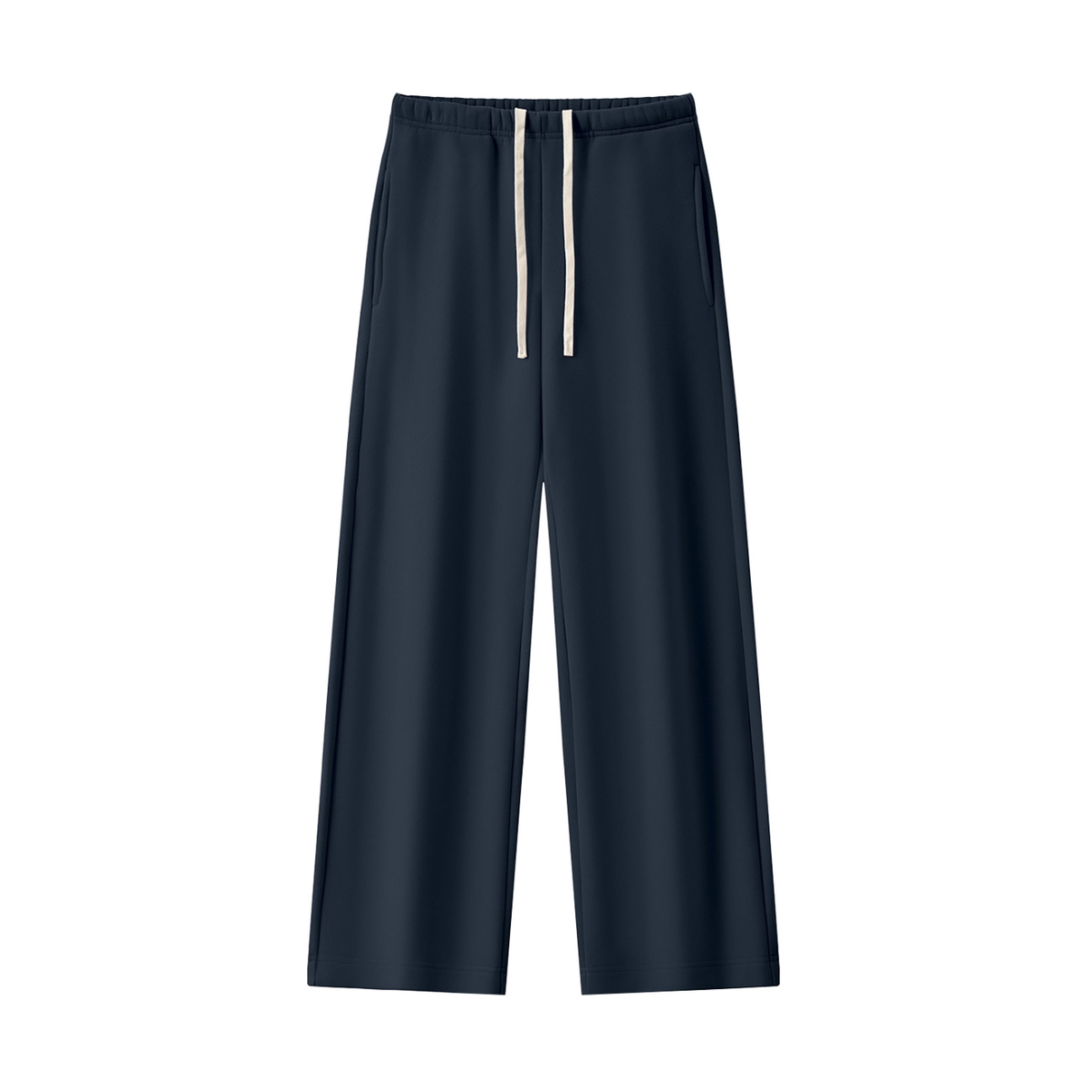Women's Straight Leg Fleece Sweatpants in navy blue