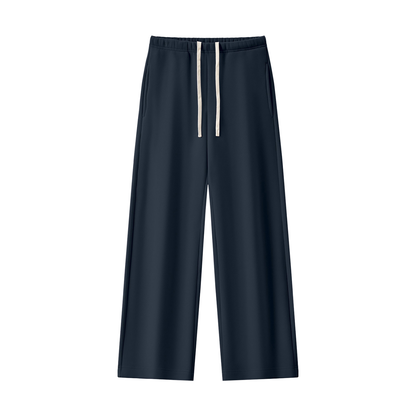 Women's Straight Leg Fleece Sweatpants in navy blue