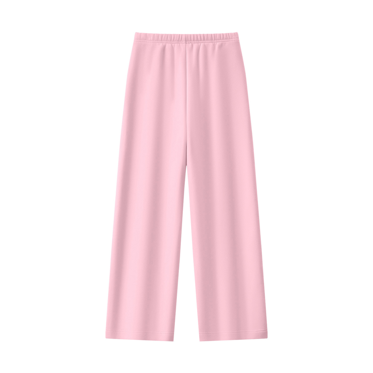 Women's Straight Leg Fleece Sweatpants in pink, alternate angle
