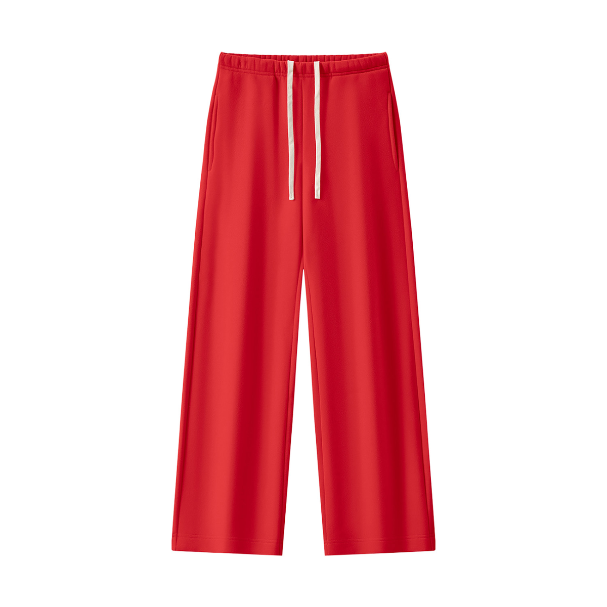 Women's Straight Leg Fleece Sweatpants in red