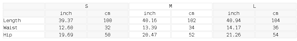 Size chart for the Women's Straight Leg Fleece Sweatpants