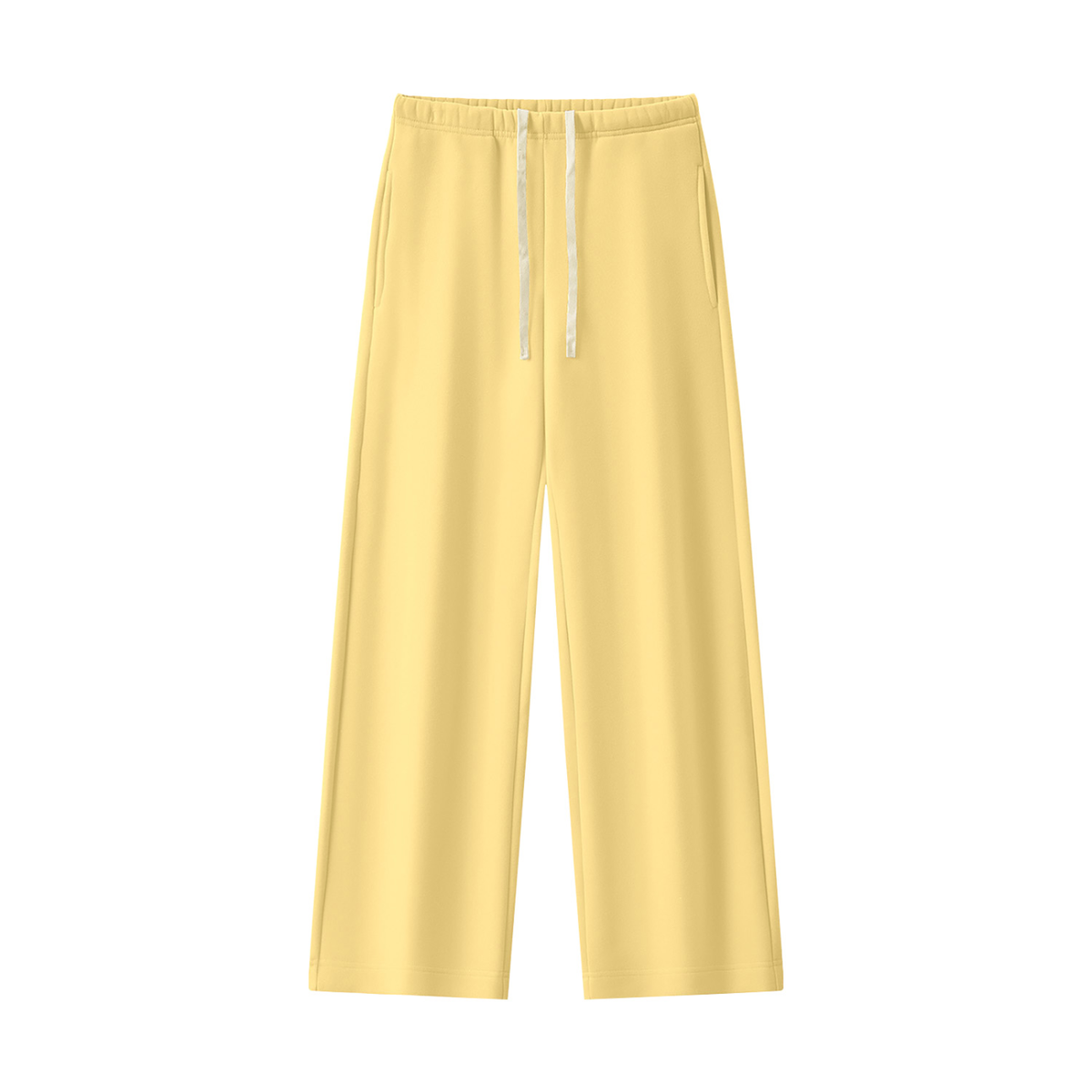 Women's Straight Leg Fleece Sweatpants in yellow