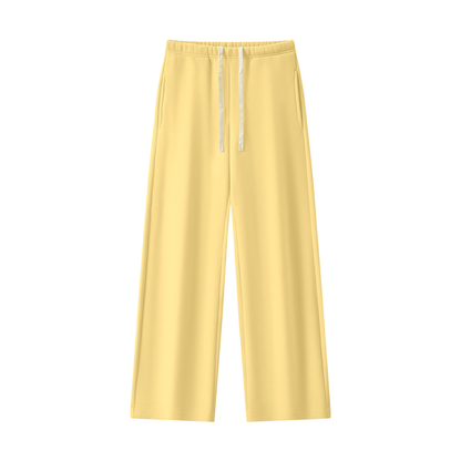 Women's Straight Leg Fleece Sweatpants in yellow