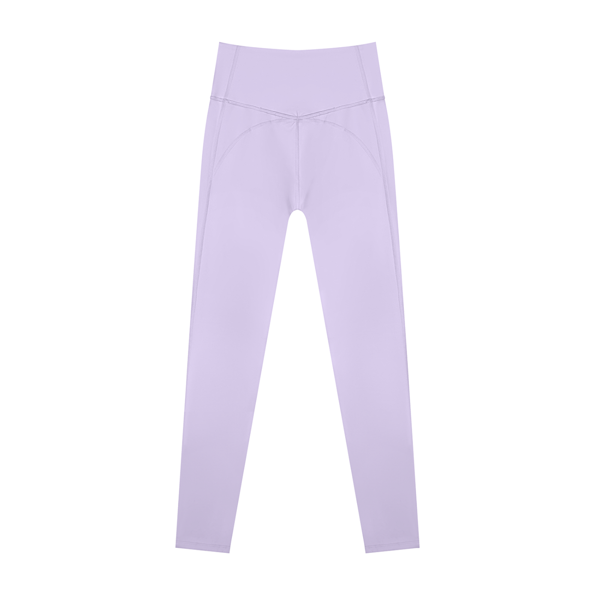 Women's Supportive High Rise Ankle Yoga Leggings in purple, alternate angle