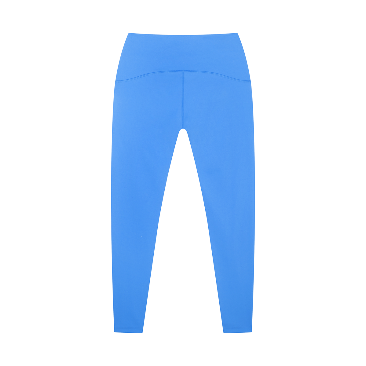 Women's Tapered Ankle Yoga Leggings in blue, alternate angle