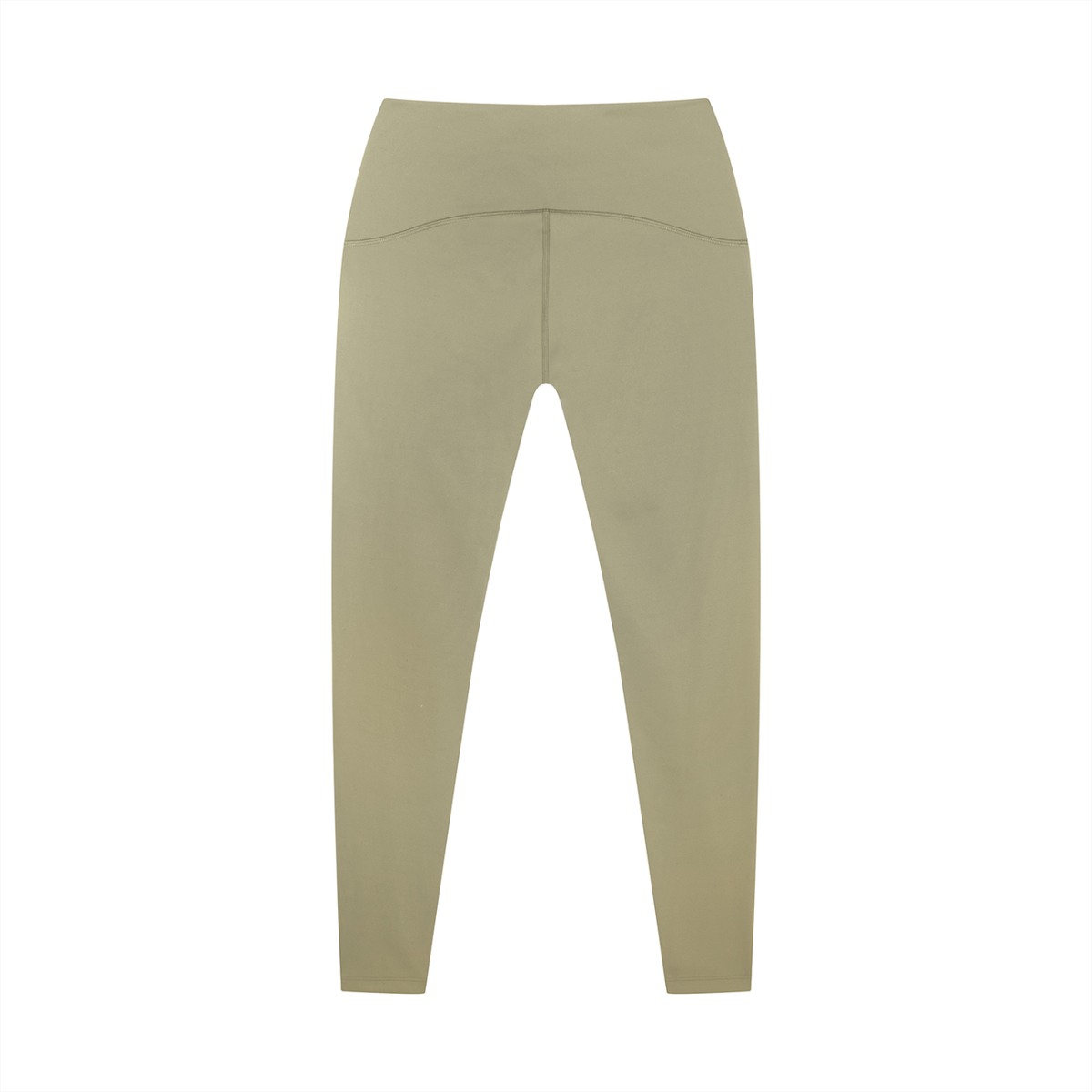 Women's Tapered Ankle Yoga Leggings in khaki, alternate angle