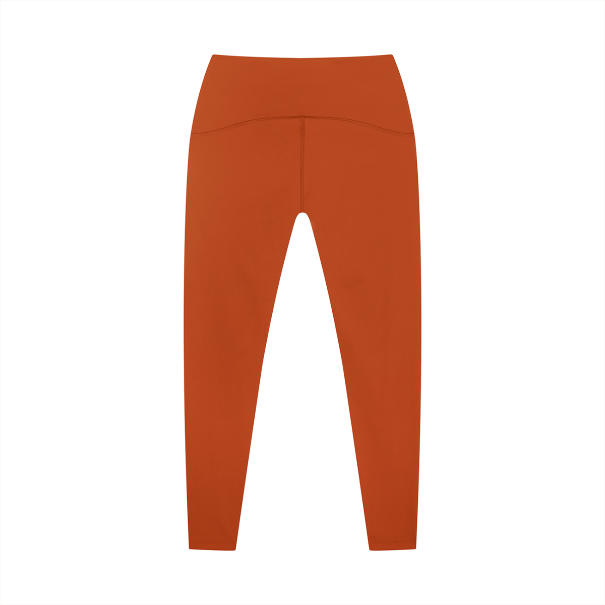 Women's Tapered Ankle Yoga Leggings in orange, alternate angle