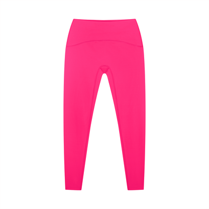 Women's Tapered Ankle Yoga Leggings in rose pink