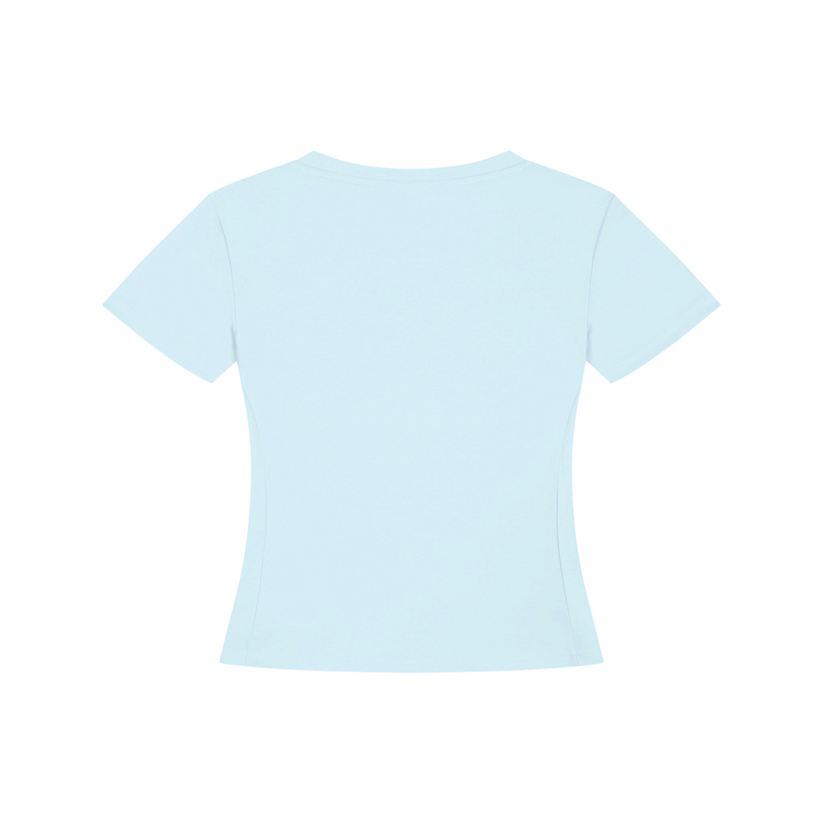 Women's Tencel Baby T-Shirt in light blue, alternate angle