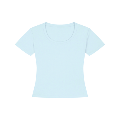 Women's Tencel Baby T-Shirt in light blue