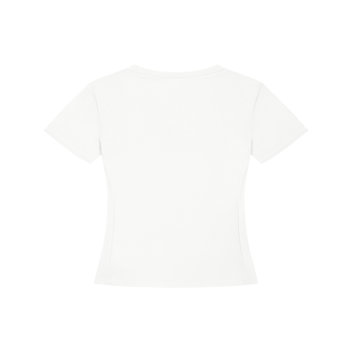 Women's Tencel Baby T-Shirt in white, alternate angle
