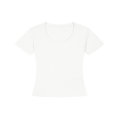 Women's Tencel Baby T-Shirt in white