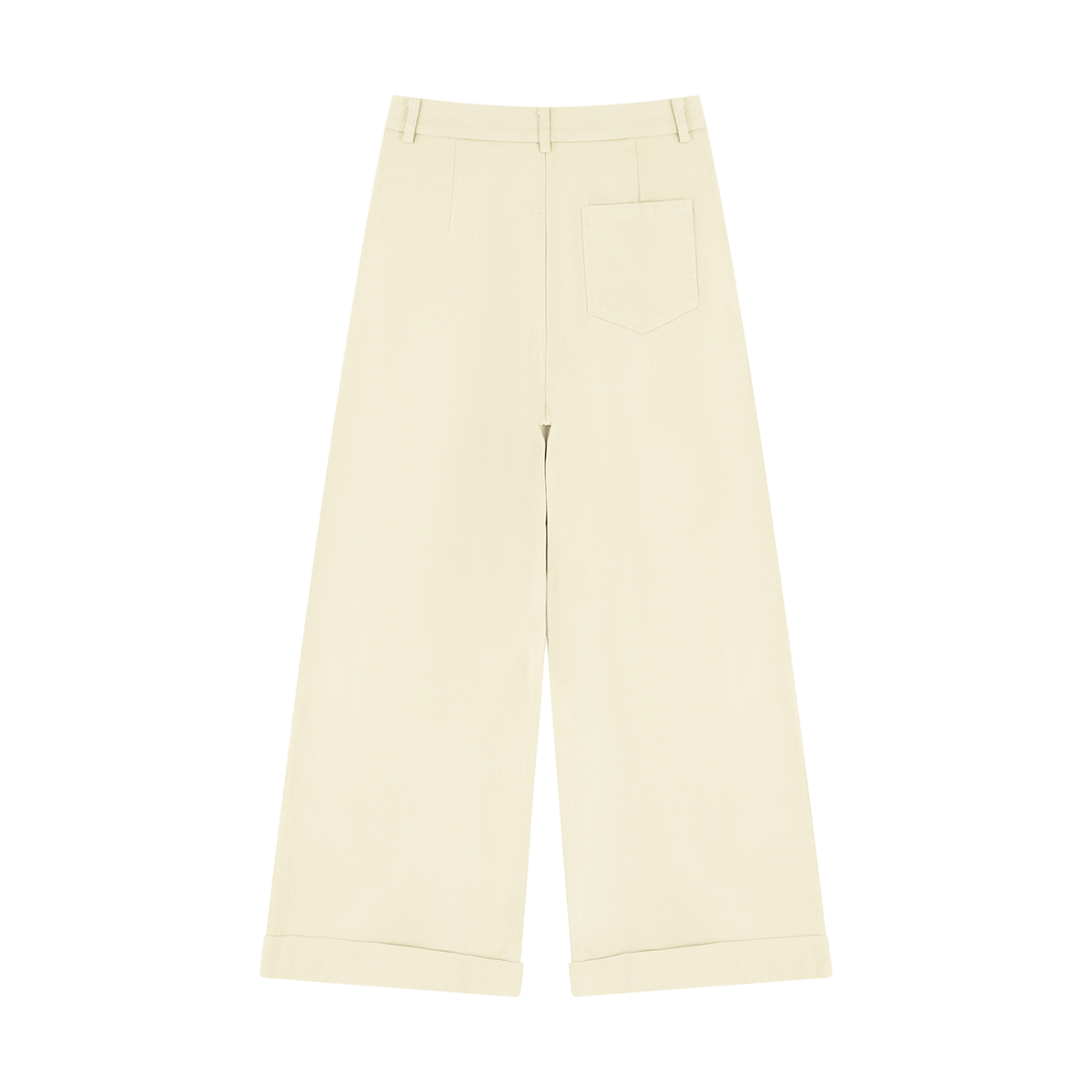 Women's Tencel Wide Leg Pants in apricot, alternate angle