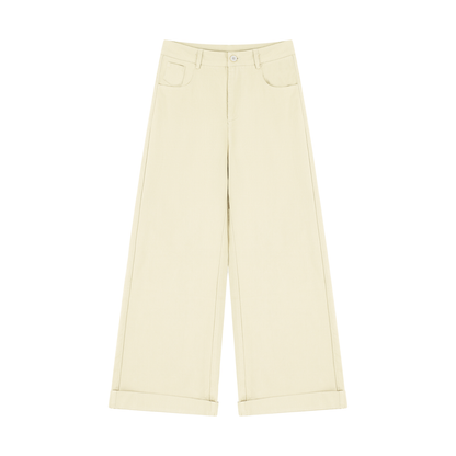 Women's Tencel Wide Leg Pants in apricot