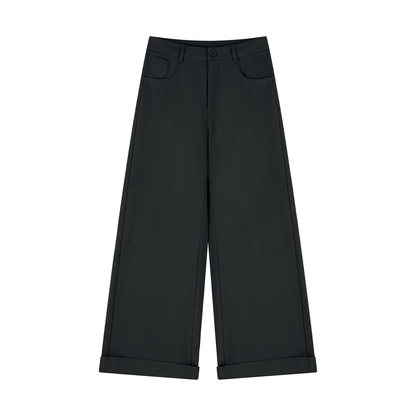 Women's Tencel Wide Leg Pants in black