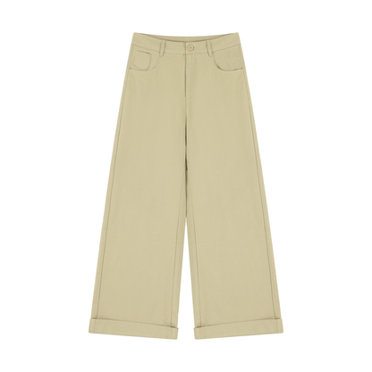 Women's Tencel Wide Leg Pants in khaki