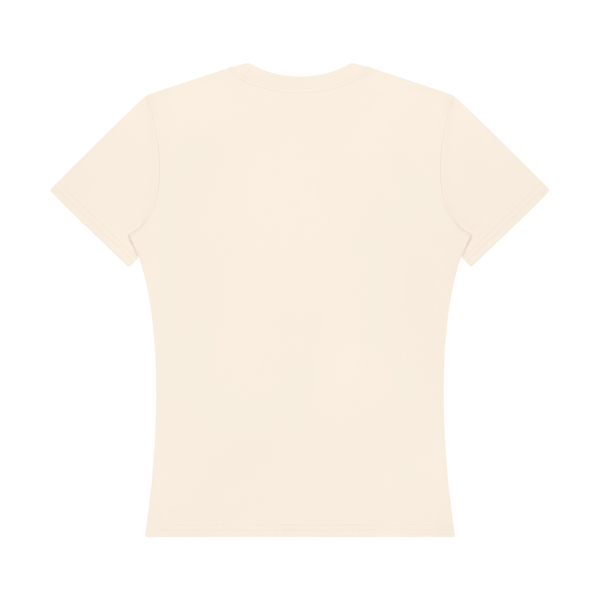 Women's Topstitch Training T-Shirt in apricot, alternate angle