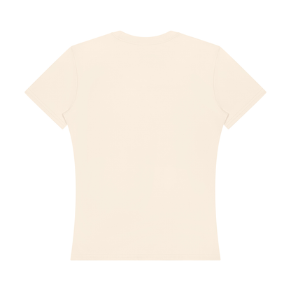 Women's Topstitch Training T-Shirt in apricot, alternate angle